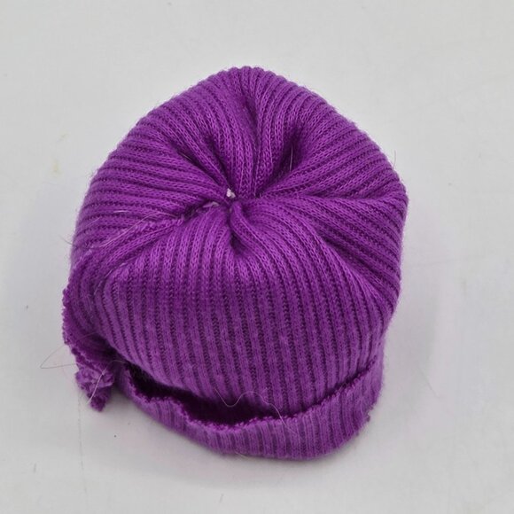 Liv Katie Purple Ribbed Doll Beanie Hat - Picture 5 of 5
